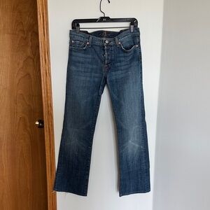 7 For All Mankind Women’s Bootcut Jeans in Medium Blue Wash